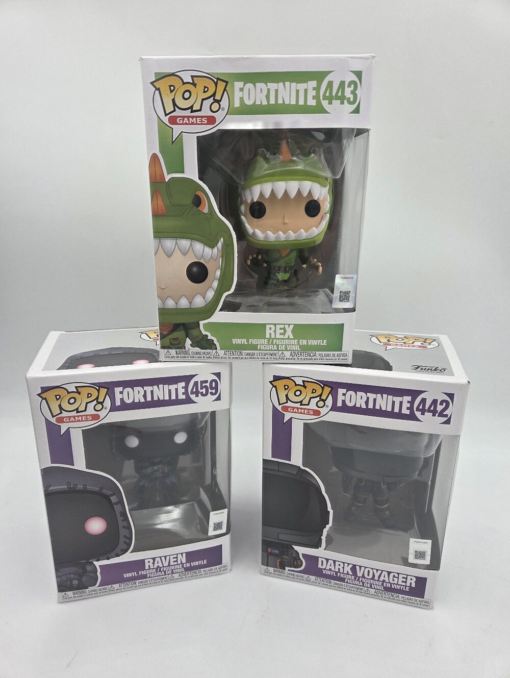 Fornite Funko Pop! Rex #443 Raven #459 Dark Voyager #442